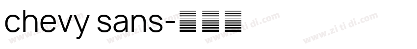 chevy sans字体转换